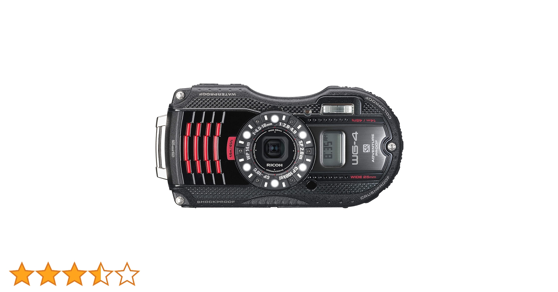 Amazon | RICOH 防水デジタルカメラ RICOH WG-4GPS ブラック